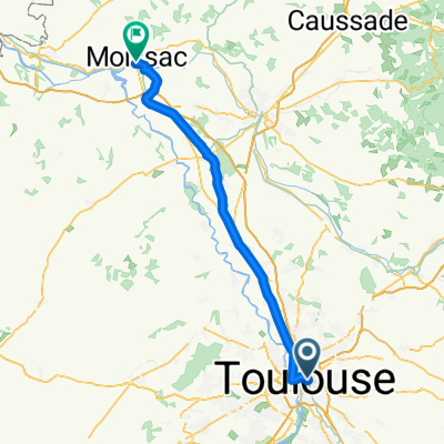 Rue de l'Orient, Toulouse to Rue du Pont, Moissac