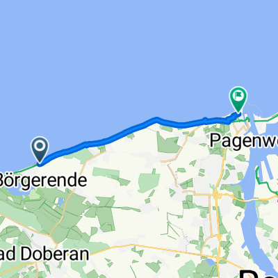 Börgerende, Börgerende-Rethwisch nach Am Leuchtturm, Rostock