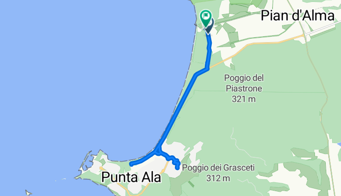 Strada Provinciale Punta Ala snc nach Castiglione della Pescaia