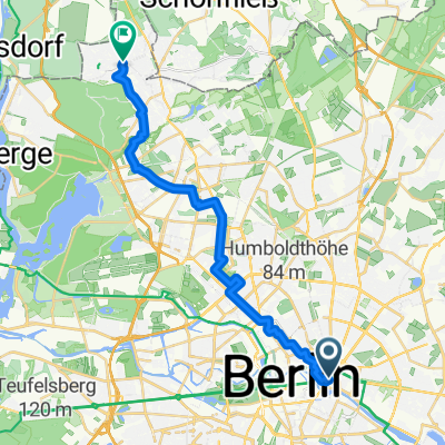 Route von Berlin