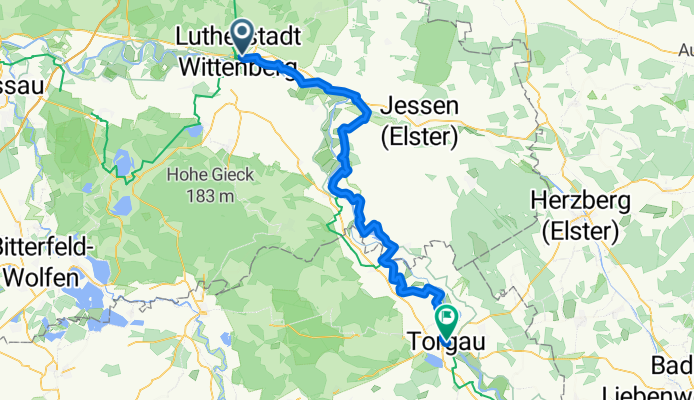 Von Lutherstadt Wittenberg bis Torgau