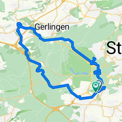 Route in Stuttgart