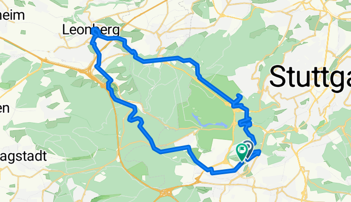 Route in Stuttgart