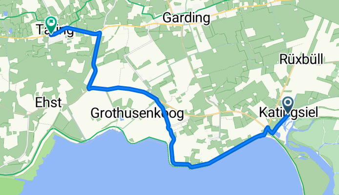 Tönning nach Düsternbrook, Tating