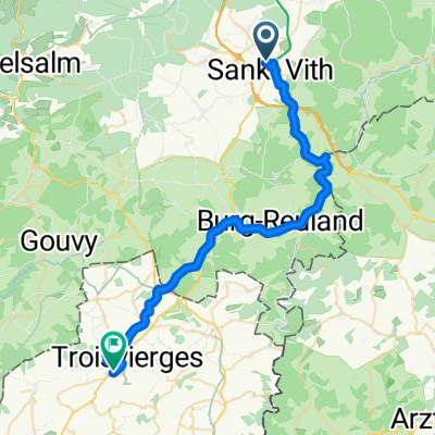 Malmedyer Straße, St. Vith to Rue d'Asselborn, Troisvierges