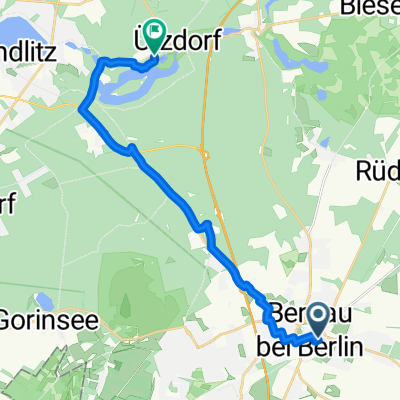 Bernau nach Am Liepnitzsee 8a