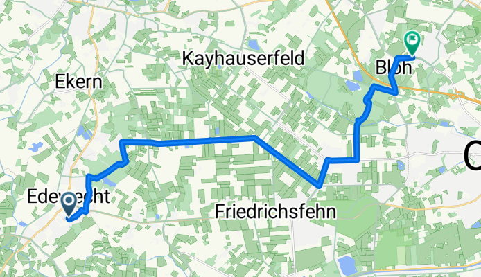 Holljestraße, Edewecht nach August-Hinrichs-Straße, Bad Zwischenahn