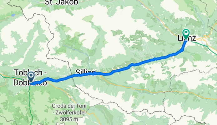 Viale Stazione, Dobbiaco a Amlacher Straße, Lienz