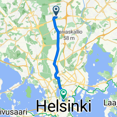 Elontie, Helsinki to Svante Olssonin puistokuja, Helsinki