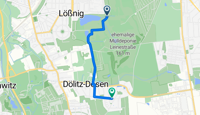 Route in Leipzig