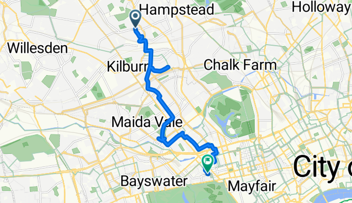 Hillfield Rd, London to La Maritxu Connaught Street, London