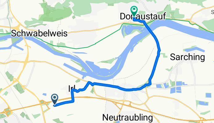 Leibnizstraße, Regensburg to Bischof-Tuto-Straße, Donaustauf