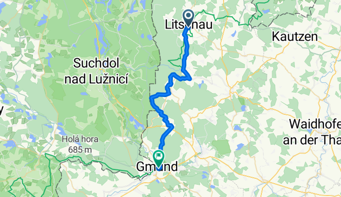 Litschau bis Gmünd über WV-Bahn