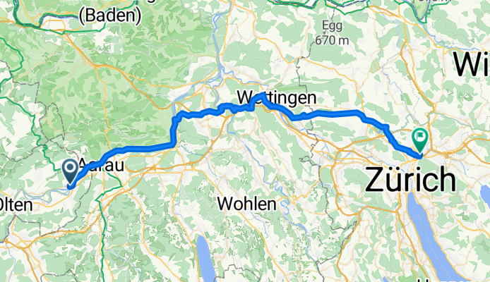 Niedergösgen - Zürich (Kreis 12) / Saatlen