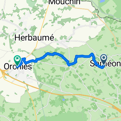 De Rue du Presbytère à Place Général de Gaulle