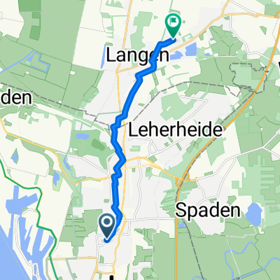 Lange Straße nach Im Malerwinkel 3A