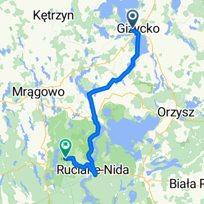 al Wojska Polskiego, Giżycko do Krutyń, Piecki