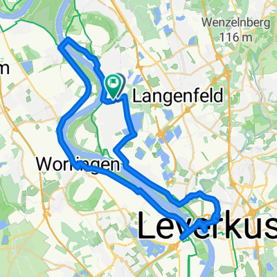 Route in Monheim am Rhein