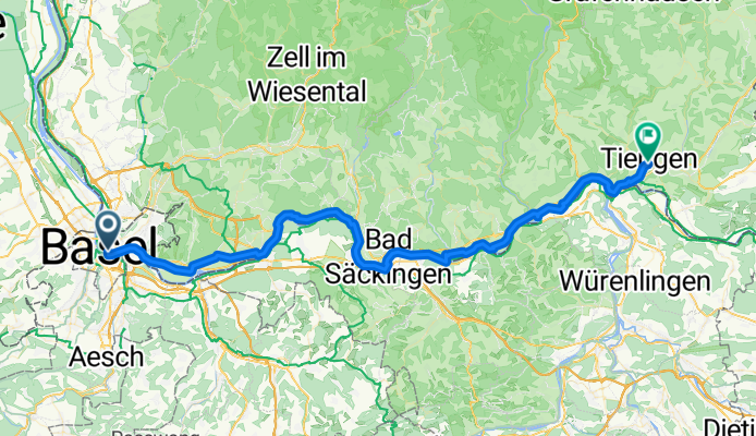 Von Basel bis Waldshut-Tiengen