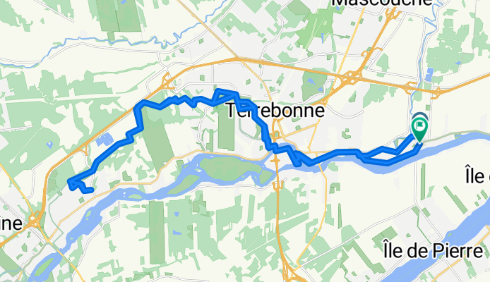Rue de L'Île-des-Gardes, Terrebonne to Rue de L'Île-des-Gardes, Terrebonne