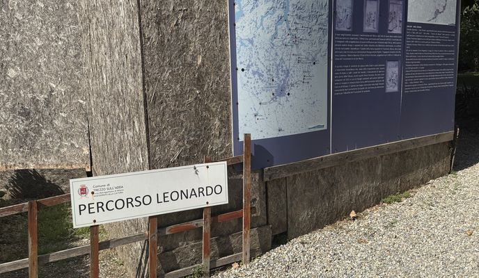 Photo 1 of the Bikemap route "Imbersago a Via Amatore Sciesa, Cisano Bergamasco"