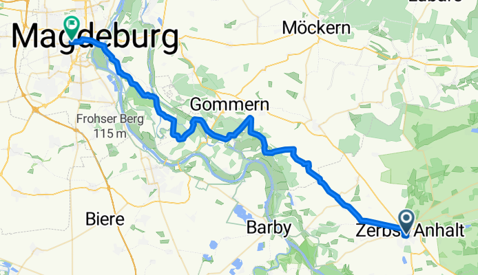 Zerbst/Anhalt - Magdeburg