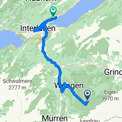 Kleine Scheidegg nach Hagenstrasse, Ringgenberg BE