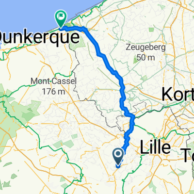 Rue de la Croix, Herlies à Rue Auguste Coolen, Bray-Dunes