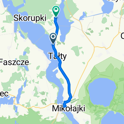 Tałty, Mikołajki do Skorupki, Ryn