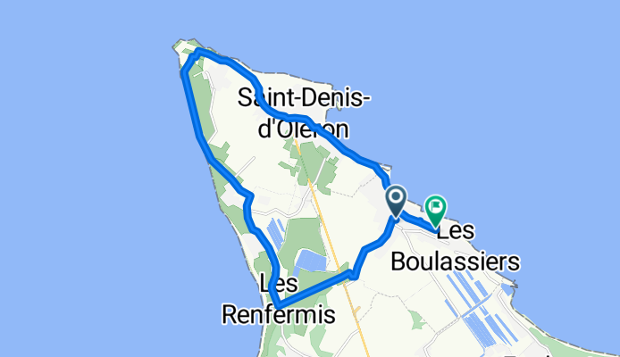 Rue du Breuil, La Brée-les-Bains à Avenue Alexandre Dumas, La Brée-les-Bains