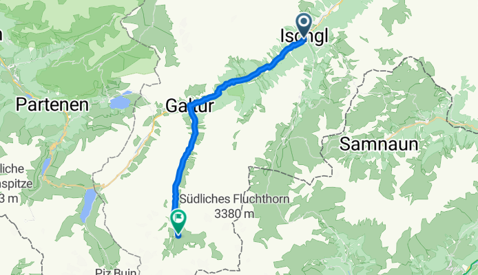 Bichlweg, Ischgl nach Galtür