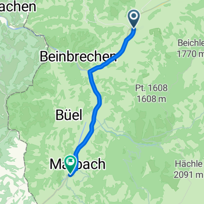 Eschenbach nach Marbach