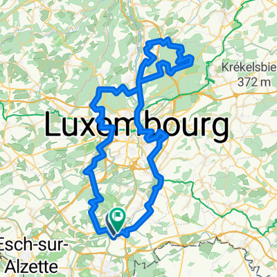 VTT -  BELVAL Piste 1 et plateau de Walferdange (Gravel possible)