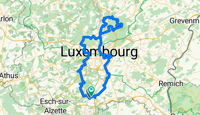 VTT -  BELVAL Piste 1 et plateau de Walferdange (Gravel possible)