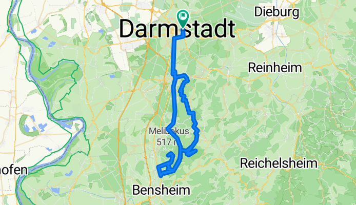Odenwald "3-Berge-Tour" (Frankenstein, Felsberg, Melibokus)