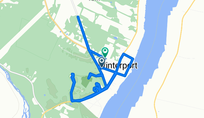 Oak St, Winterport to Oak St, Winterport
