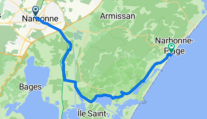 De Rue de Cuxac à Promenade du Front de Mer