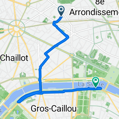 Itinéraire à partir de Rue de Courcelles
