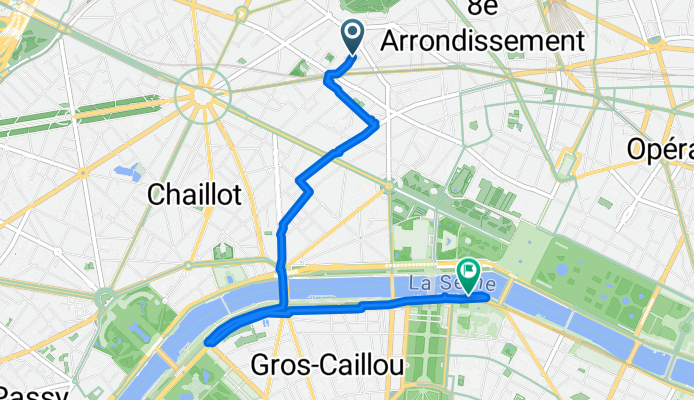 Itinéraire à partir de Rue de Courcelles