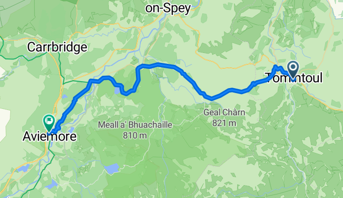 Tomintoul to Aviemore