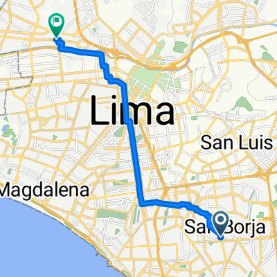 De Avenida Aviación a Avenida Perú
