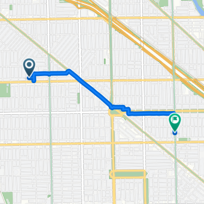 N Lawndale Ave, Chicago to N California Ave, Chicago