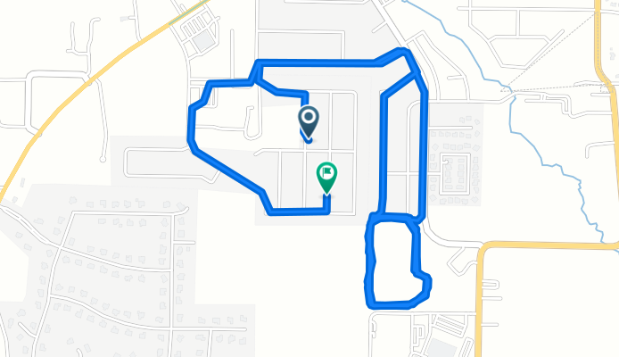 S Amber Dawn Ave, Farmington to S Amber Dawn Ave, Farmington