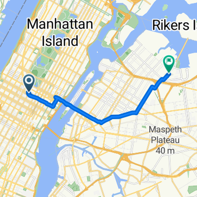 W 54th St, New York nach Hazen St, New York