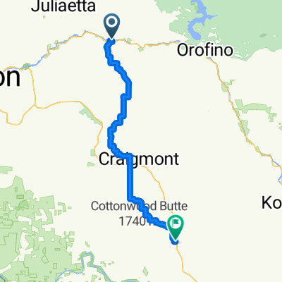 School Rd, Lenore to Cottonwood Butte Rd, Cottonwood