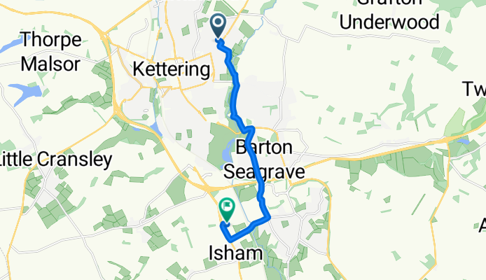Summer Crescent, Kettering to Pytchley, Kettering