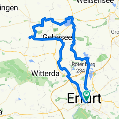 Rund um die Erfurter Seen mit Restaurant Alberstädter See