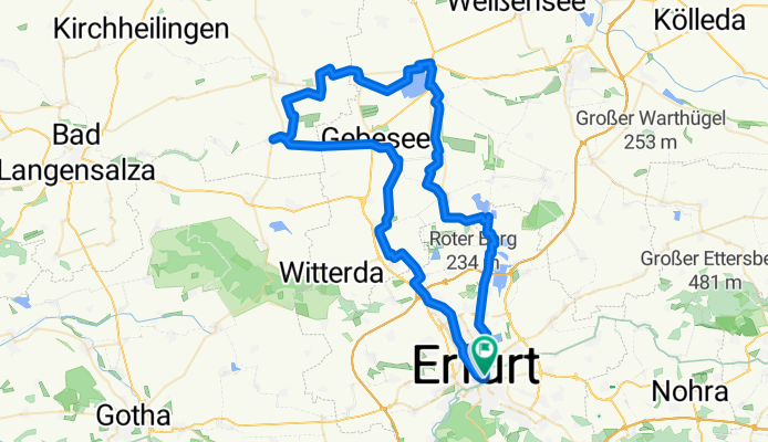 Rund um die Erfurter Seen mit Restaurant Alberstädter See