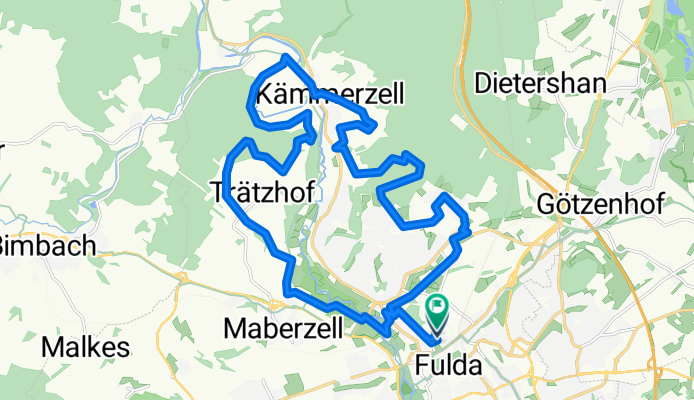 Adalbertstraße, Fulda nach Adalbertstraße, Fulda