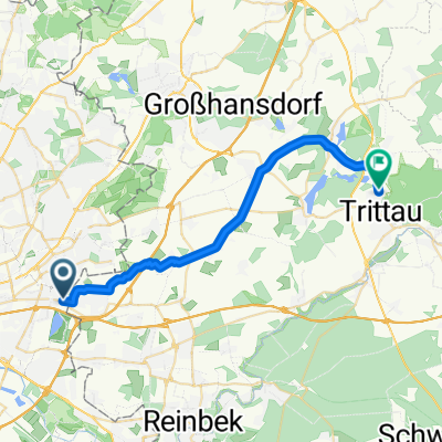 Von Mega Bike bis nach Hause